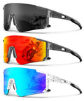 NSSIW Polarised Sport Sunglasses - 3-Pack
