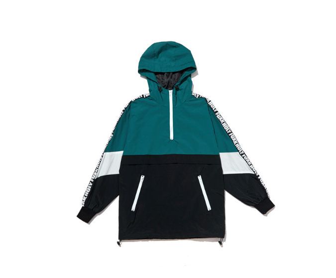 Stylish Lettered Windbreaker