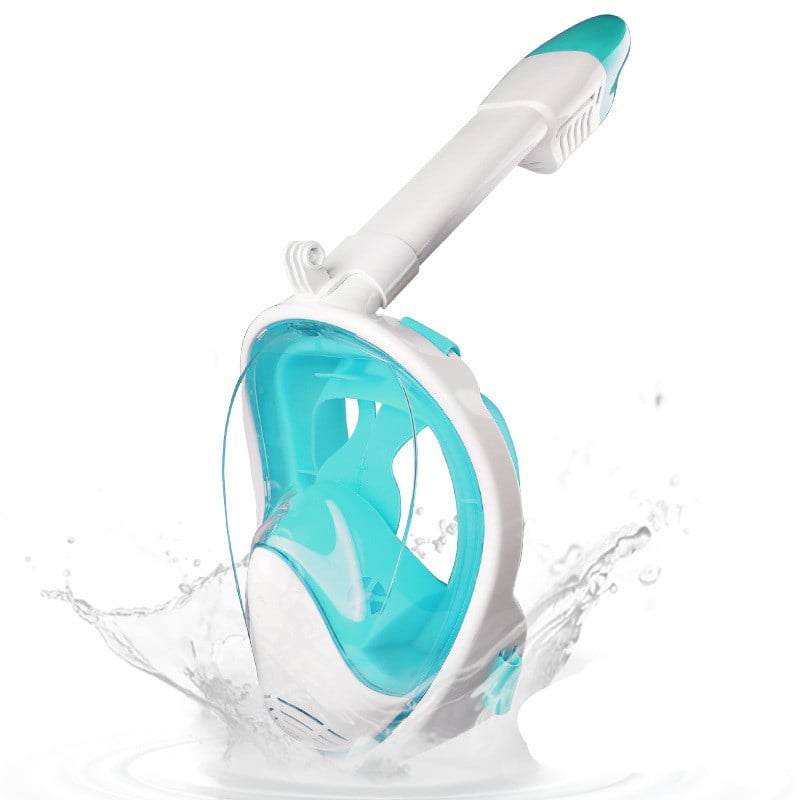 Full Face Snorkelling Mask with Dry - Top Snorkel