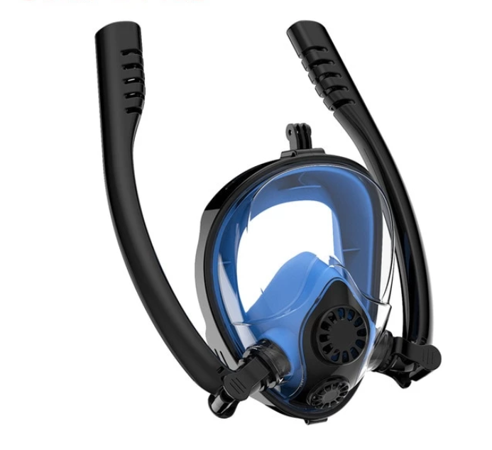 Full Face Scuba Diving Mask with Dual Snorkels