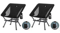 AnYoker Portable Folding Camping Chair with Backpack Bag - 2 Pack