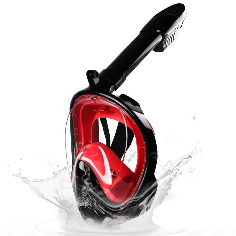 Full Face Snorkelling Mask with Dry - Top Snorkel