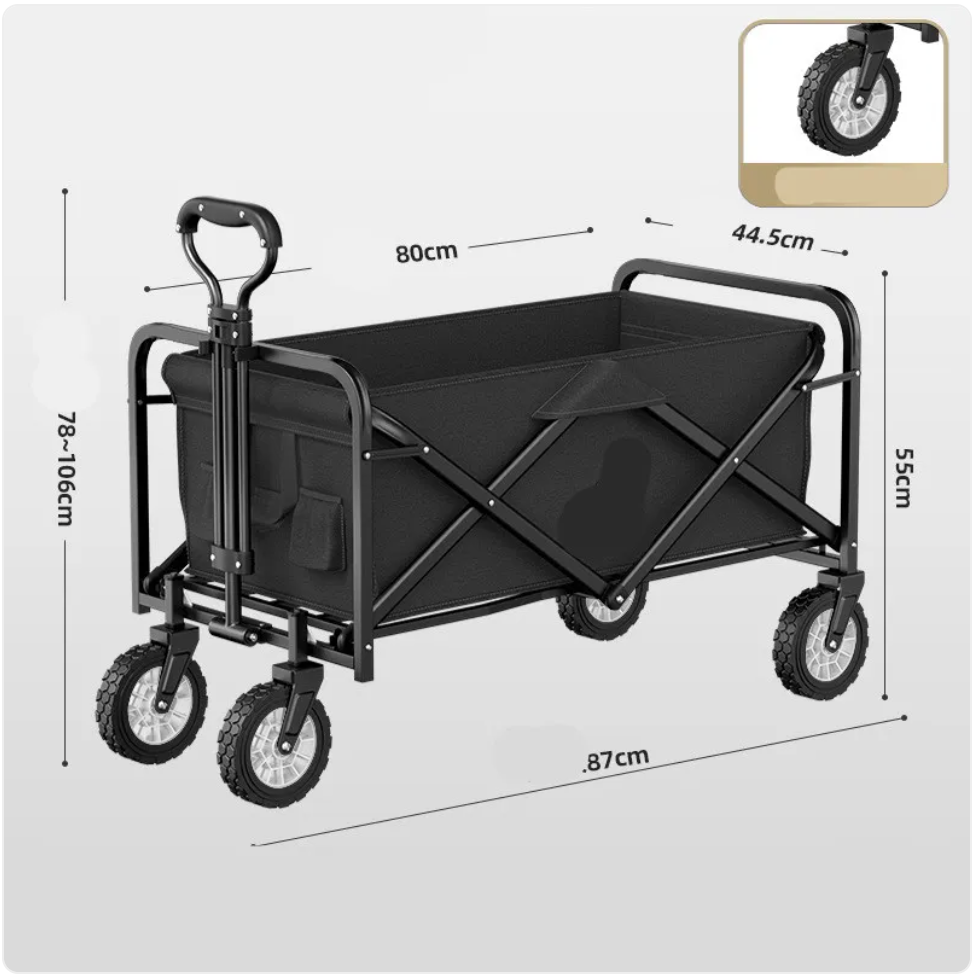 Foldable All-Terrain Camping Cart