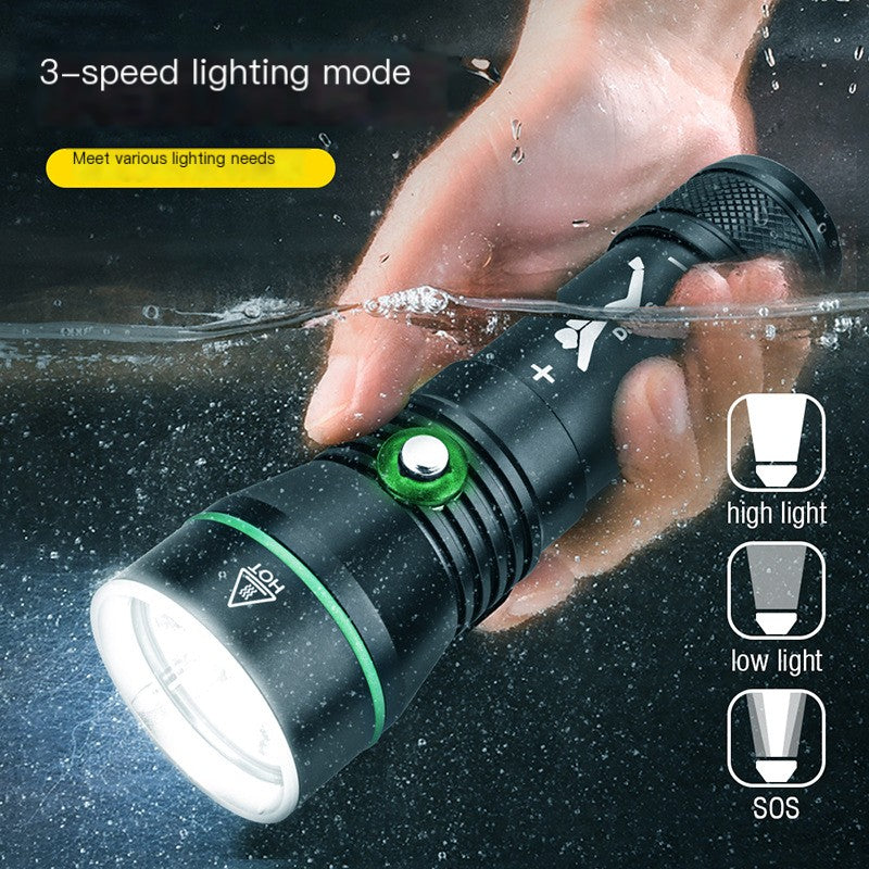 P50 Underwater Diving Flashlight - 2000LM