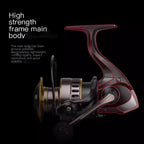 All-Metal Black Gold Spinning Fishing Reel