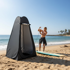 Privacy tent at beach
