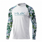 White green leaf shirt front view