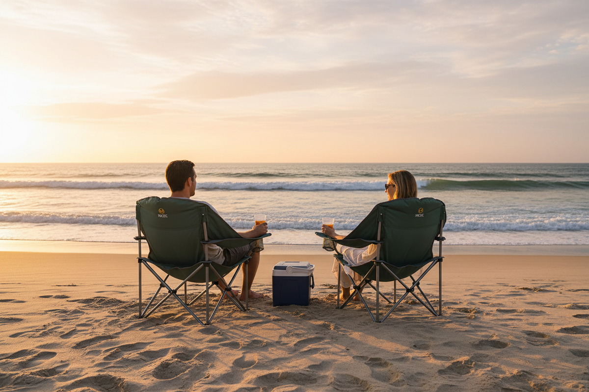 XL chairs at beach